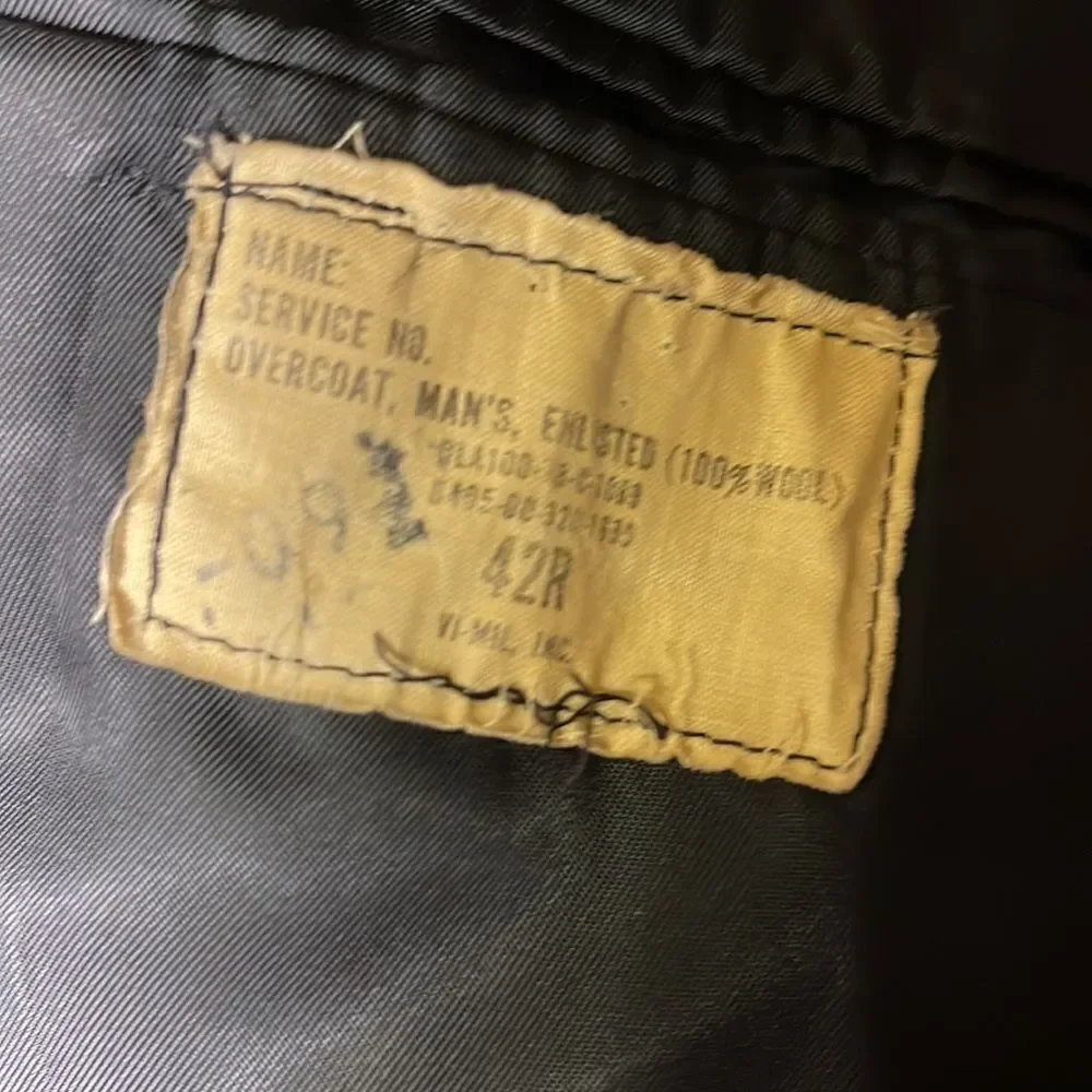 Men/Womens black wool pea coat